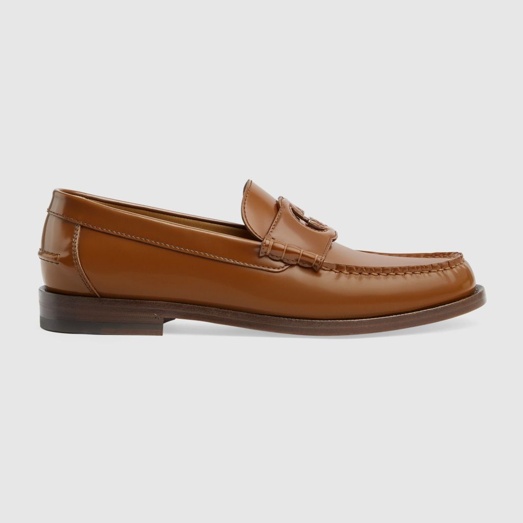 Homme GUCCI Mocassins | Mocassins A Motif Gg Pour Homme Cuir Couleur Naturelle