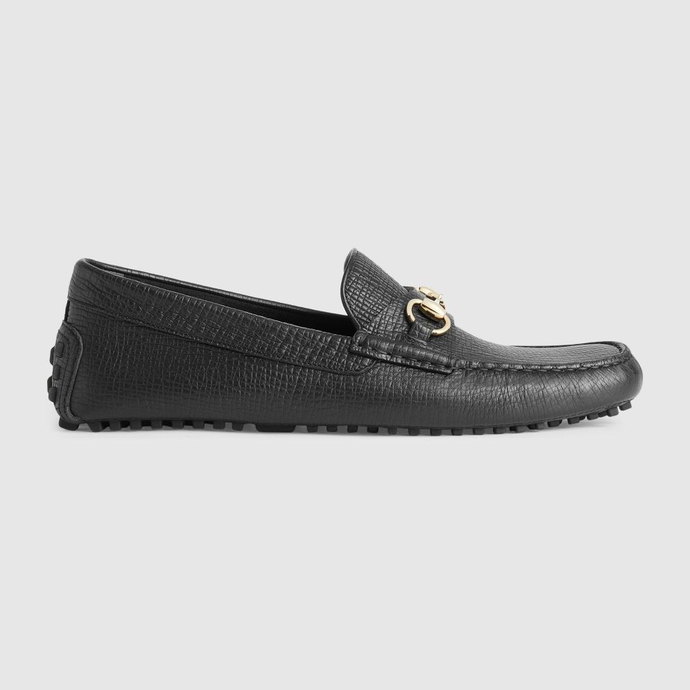 Homme GUCCI Chaussures A Picots | Mocassins A Mors Pour Homme Cuir Noir
